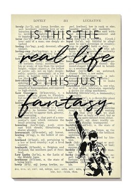 Bohemian Rhapsody Song Dictionary For Queen Fan Canvas Gallery Painting Wrapped Canvas Framed Prints, Canvas Paintings Wrapped Canvas 8x10