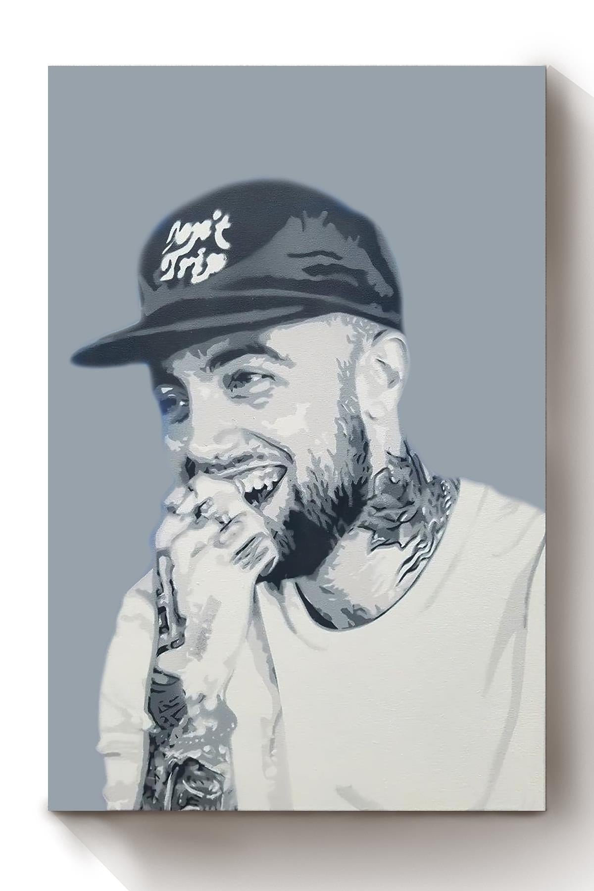Mac Miller Canvas Celebrity Gift For Mac Miller Fan, Death Anniversary Of Mac Miller, Pop Fan Canvas Framed Prints, Canvas Paintings Wrapped Canvas 8x10