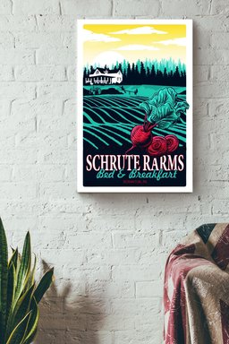 Schrute Farms Canvas Gift For Farmer, B&B Decor Canvas Framed Prints, Canvas Paintings Wrapped Canvas 12x16