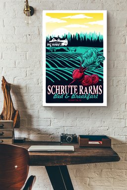 Schrute Farms Canvas Gift For Farmer, B&B Decor Canvas Framed Prints, Canvas Paintings Wrapped Canvas 20x30