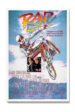 Rad Motorcycle Movie For Garage Decor Motobike Retro Print Rider Canvas Wrapped Canvas 8x10
