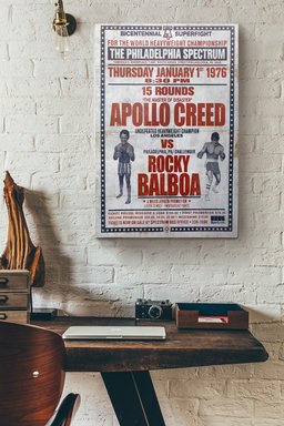 Bicentennial Superfight The Philadelphia Spectrum Rocky Balboa Vs Apollo Creed Canvas Painting Ideas, Canvas Hanging Prints, Gift Idea Framed Prints, Canvas Paintings Wrapped Canvas 8x10