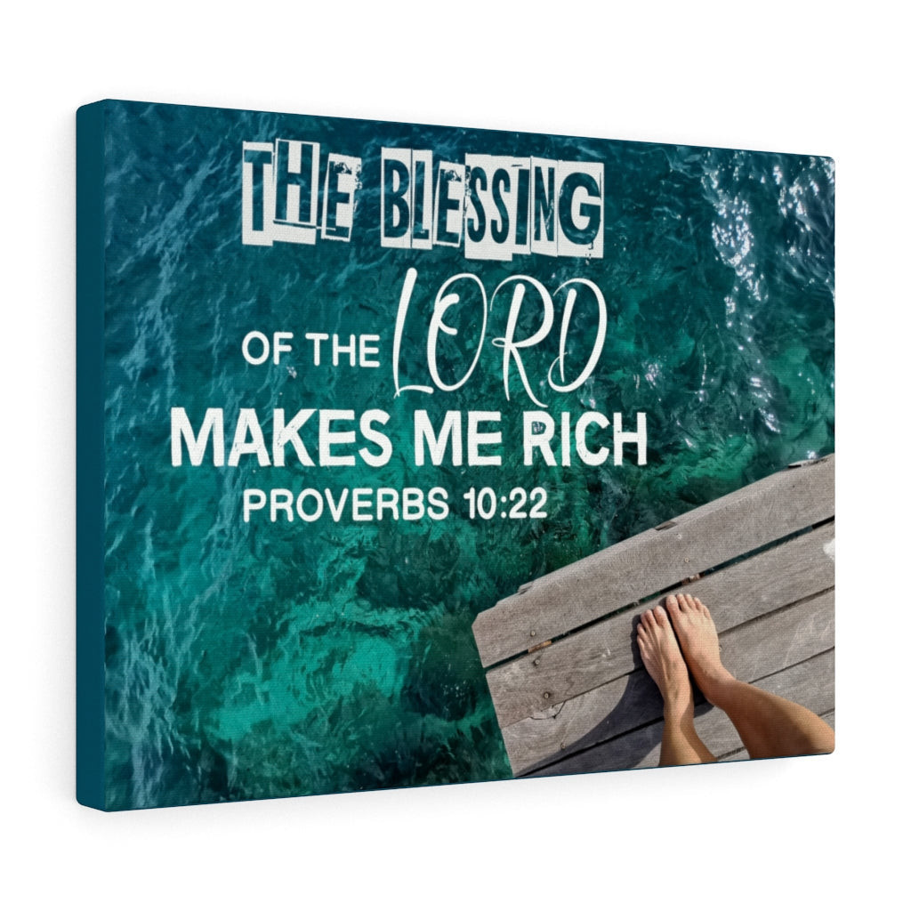 Scripture Canvas The Blessing of The Lord Proverbs 10:22 Bible Verse ...
