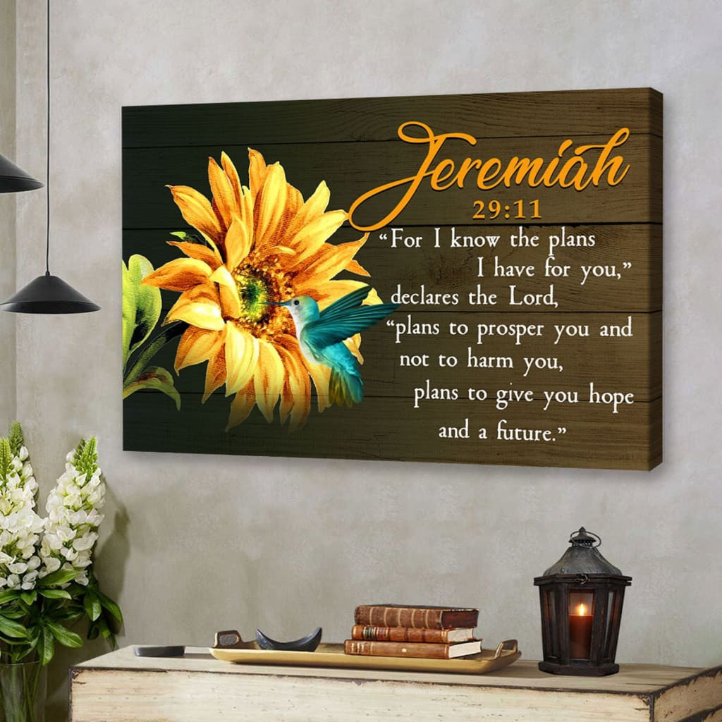 Jeremiah 29:11 : For I Know The Plans I Have For You Hummingbird ...