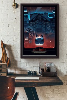 Blade Runner Print Movie Canvas Framed Matte Canvas Framed Prints, Canvas Paintings Framed Matte Canvas 12x16