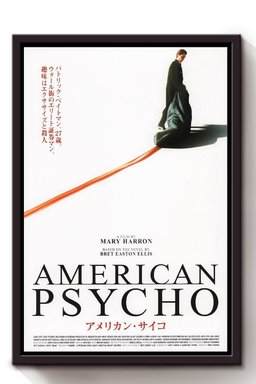 American Psycho Black Comedy Series Movie Framed Canvas Framed Matte Canvas 8x10