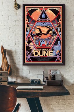 Jodorowskys Dune Classic Movie Framed Canvas Framed Matte Canvas 16x24