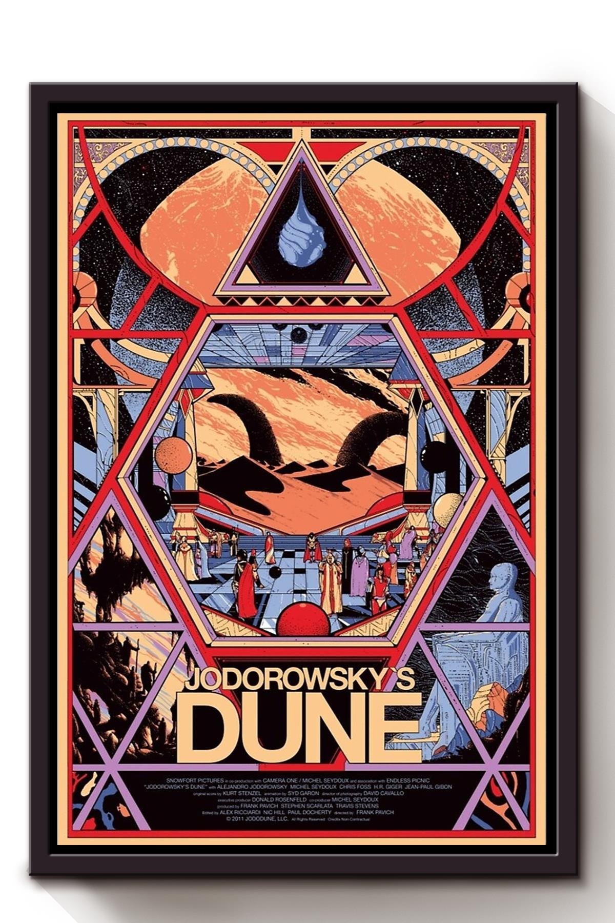 Jodorowskys Dune Classic Movie Framed Canvas Framed Matte Canvas 8x10