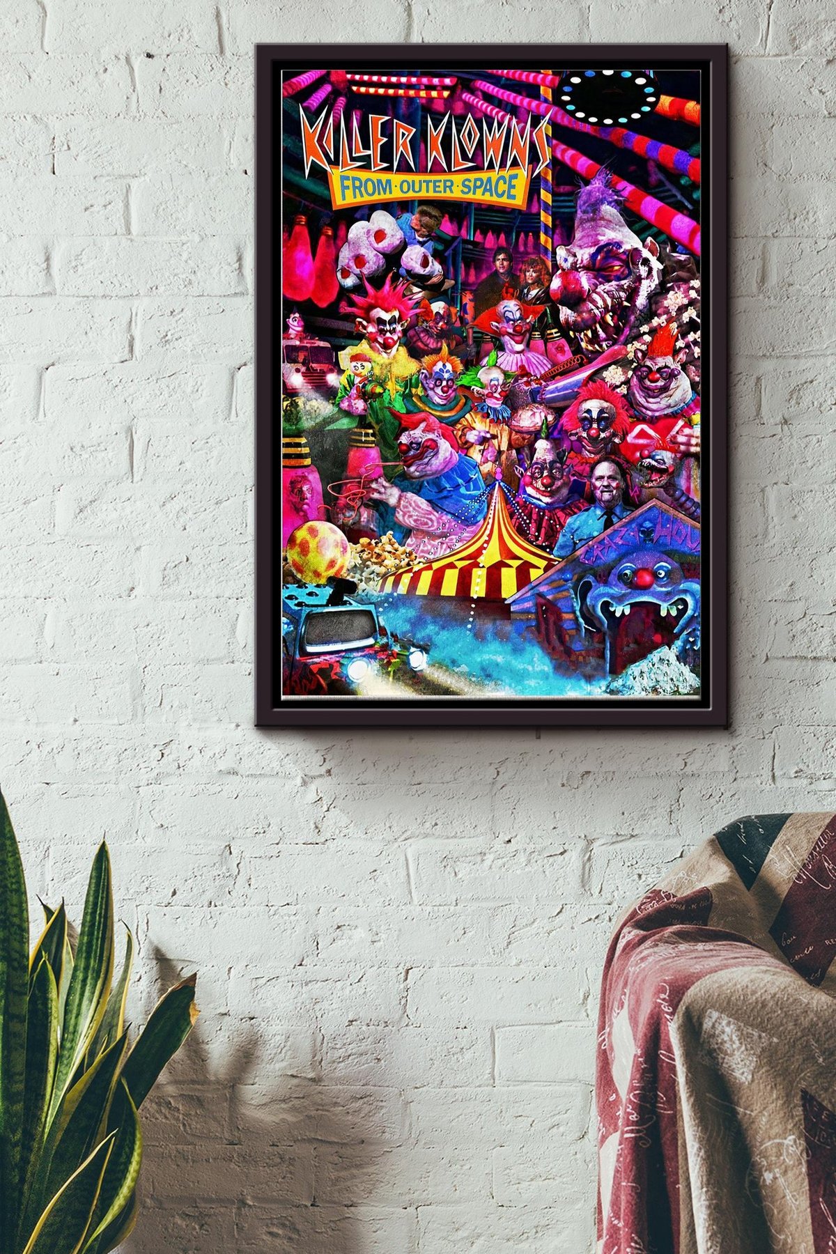 Killer Klowns From Outer Space Horror Comedy Film For Fan Canvas Framed Matte Canvas Framed Matte Canvas 8x10