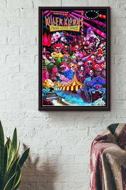 Killer Klowns From Outer Space Horror Comedy Film For Fan Canvas Framed Matte Canvas Framed Matte Canvas 8x10