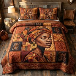 Juneteenth Soul 3 Piece Quilted Bedding Set Gift For African American Heritage Lovers