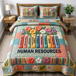 Book Lover 3 Piece Quilted Bedding Set Gift For Book Lovers