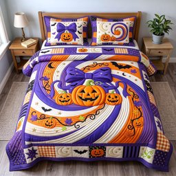 Autumn Bliss 3 Piece Quilted Bedding Set Gift For Home Decor Lovers