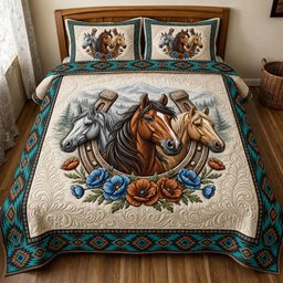 Native Legacy 3 Piece Quilted Bedding Set Gift For African American Heritage Lovers