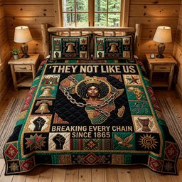 Melanin Magic Christian 3 Piece Quilted Bedding Set Gift For Fantasy Lovers