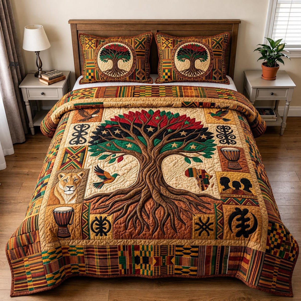 Soul Freedom Christian 3 Piece Quilted Bedding Set Gift For Christians