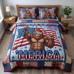 Liberty Legend 3 Piece Quilted Bedding Set Gift For Nature Lovers