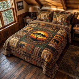 Freedom Soul Christian 3 Piece Quilted Bedding Set Gift For Christians
