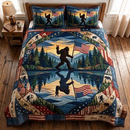 Peace Trails 3 Piece Quilted Bedding Set Gift For Nature Lovers