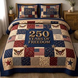 Liberty Legacy 3 Piece Quilted Bedding Set Gift For Home Decor Lovers