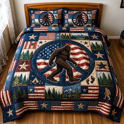 Wild Peace 3 Piece Quilted Bedding Set Gift For Nature Lovers