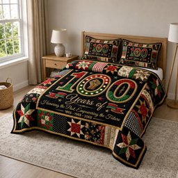 Juneteenth Pride 3 Piece Quilted Bedding Set Gift For African American Heritage Lovers