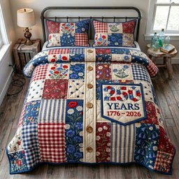 Liberty Legacy 3 Piece Quilted Bedding Set Gift For Home Decor Lovers