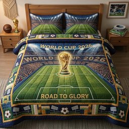 Final Match Glory 3 Piece Quilted Bedding Set Gift For Sports Fans