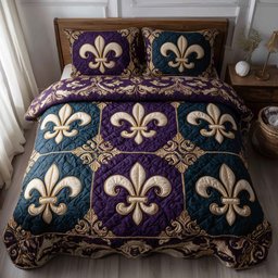 Masquerade Dream 3 Piece Quilted Bedding Set Gift For Home Decor Lovers