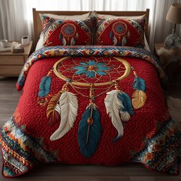 Tribal Reverie 3 Piece Quilted Bedding Set Gift For Home Decor Lovers