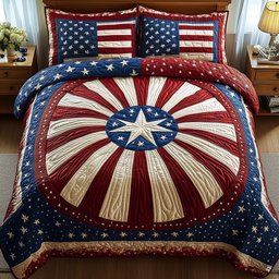 Blossom of Unity 3 Piece Quilted Bedding Set Gift For Flower Lovers