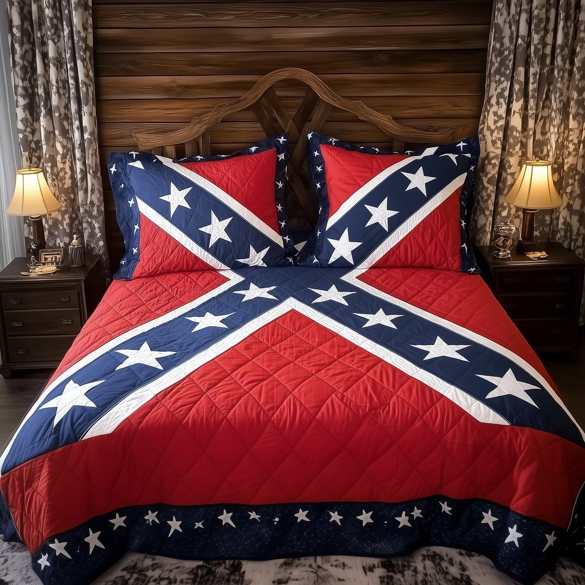 South Will Rise 3 Piece Quilted Bedding Set Gift For Home Decor Lovers