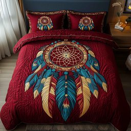 Whispering Dreams 3 Piece Quilted Bedding Set Gift For Home Decor Lovers