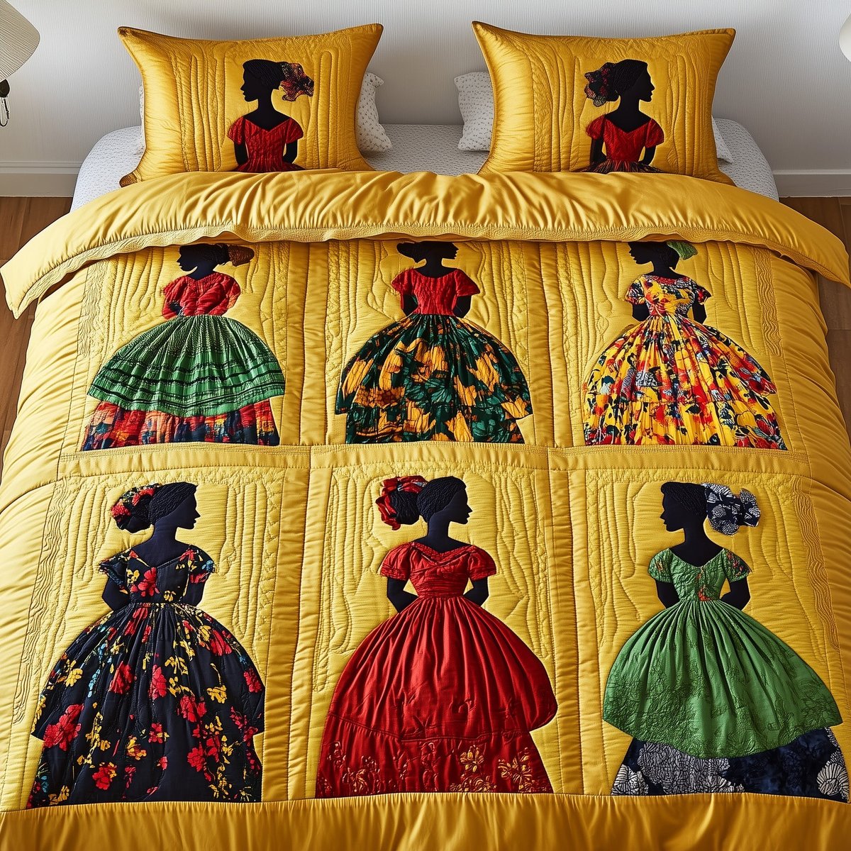Juneteenth 3 Piece Quilted Bedding Set Gift For African American Heritage Lovers