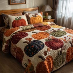 Autumn Glow 3 Piece Quilted Bedding Set Gift For Home Decor Lovers