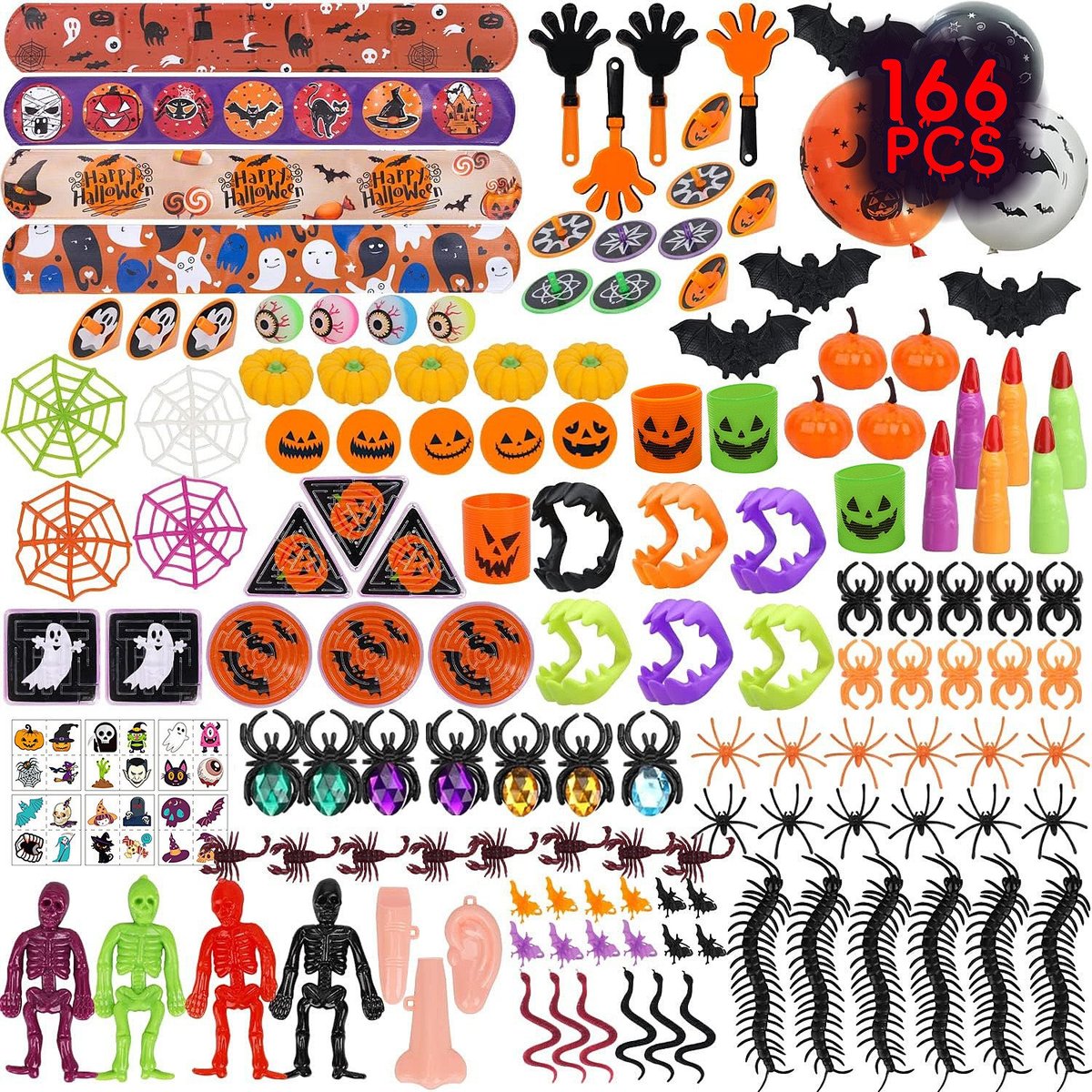 Halloween Party Favors 166 Pcs