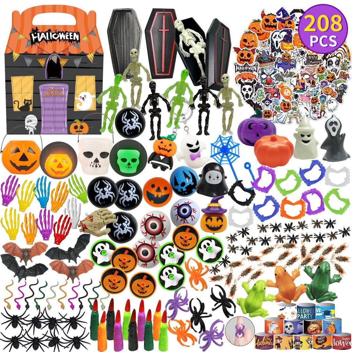 Halloween Party Favors 208 Pcs