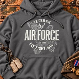 Air Force Eagle Veteran T Shirt, Hoodie, Polo Hoodie Grey