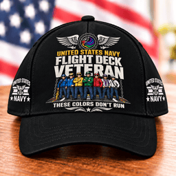 United States Navy Flight Deck Veteran These Colors Dont Run T Shirt Hoodie Baseball Cap Gift For Men Baseball Cap Black