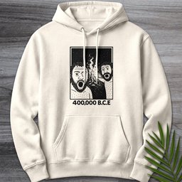 Cavemen Discover Fire Premium Hoodie Gift For Nature Lover