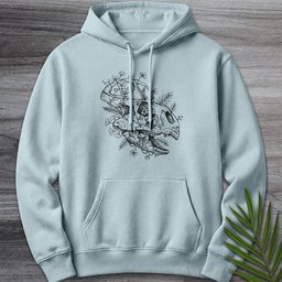 The Small Floral Protoceratops Premium Hoodie Gift For Nature Lover