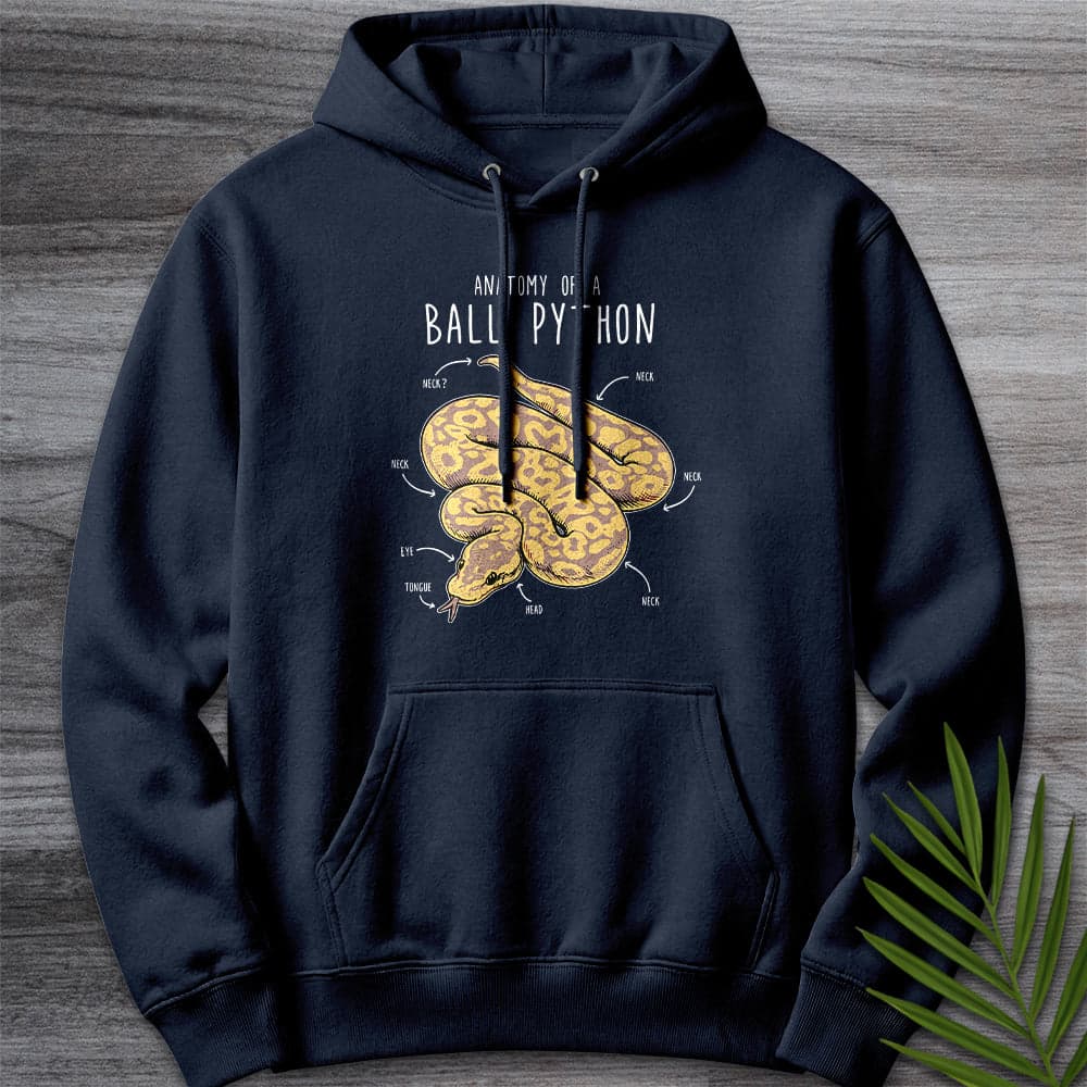 Vintage Banana Ball Python Anatomy Premium Hoodie Gift For Nature Lover