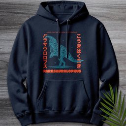 Parasaurolophus Japanese Vintage Premium Hoodie Gift For Nature Lover