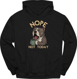 American Bully Not Today Hoodie Gift For Dog Lover