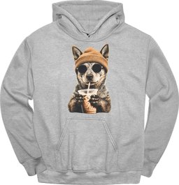 Australian Cattle Dog Hipster Dog Hoodie Gift For Dog Lover