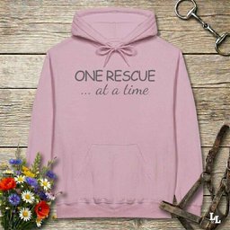 One Rescue At A Time Hoodie Gift For Horse Lover