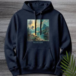 Mesozoic Environment Graphic Premium Hoodie Gift For Nature Lover