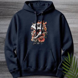 Floral Fossil Fury Premium Hoodie Gift For Nature Lover