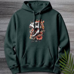Floral Fossil Fury Premium Hoodie Gift For Nature Lover
