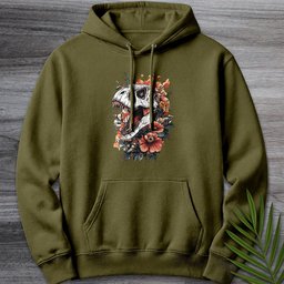 Floral Fossil Fury Premium Hoodie Gift For Nature Lover
